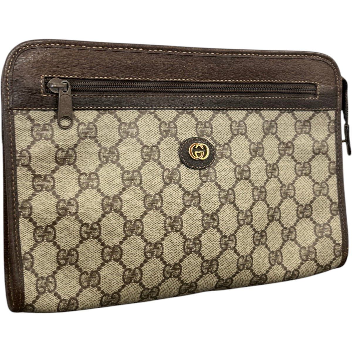 Women's GG Supreme Clutch Beige - Photo 3