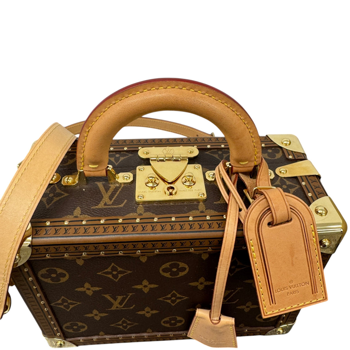 Women's Monogram Petite Valise Handbag Brown - Photo 5