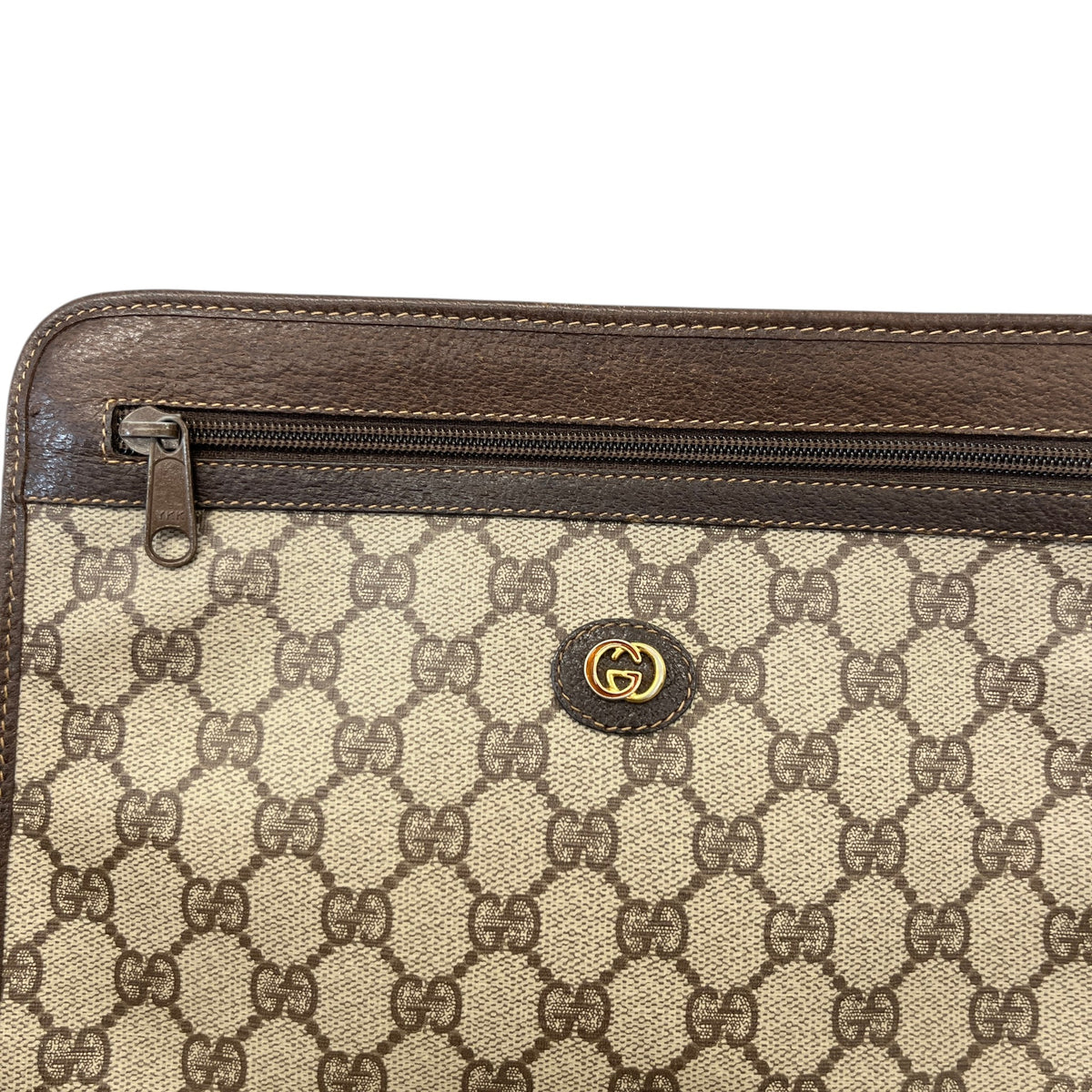 Women's GG Supreme Clutch Beige - Photo 12