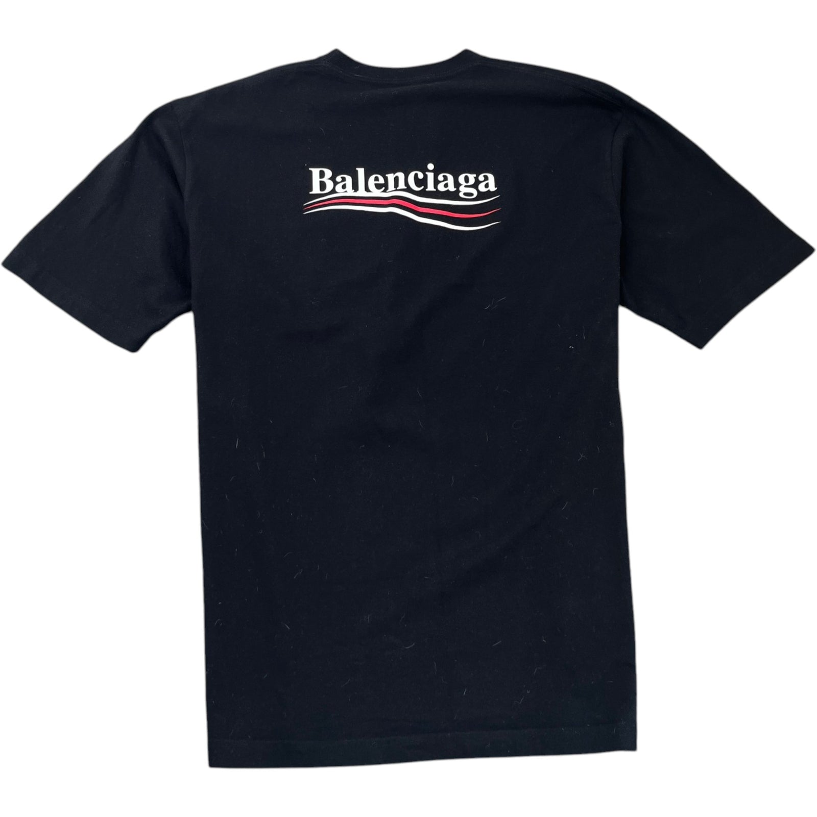 Men's Political Campaign T-Shirt Black Size S - Photo 2