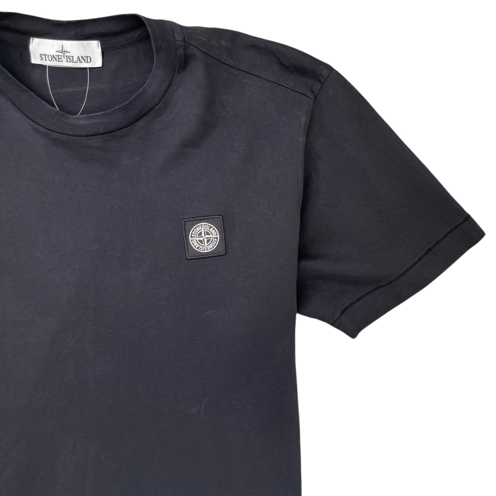 Men's Compass Logo Patch T-Shirt Black Size S - Photo 5