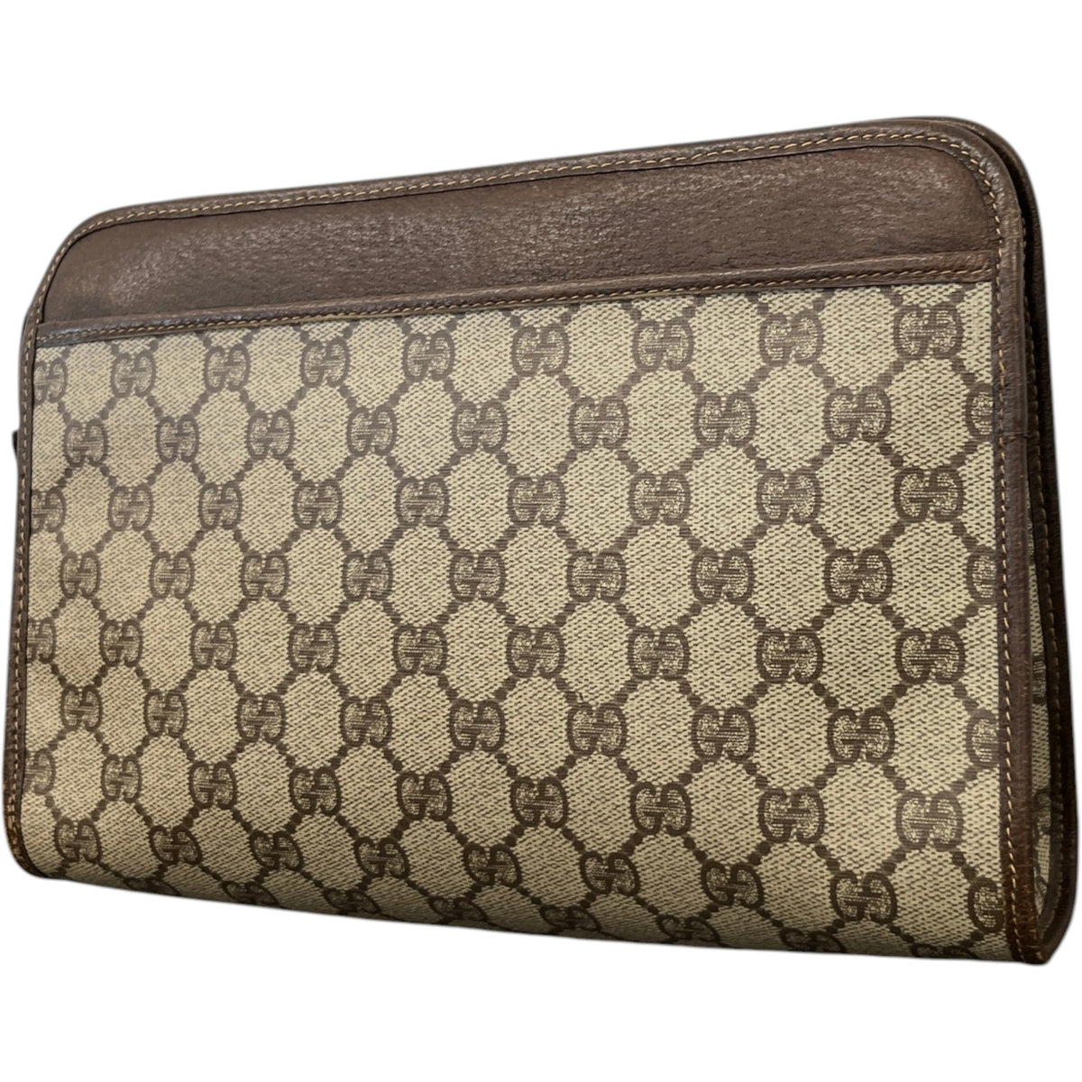 Women's GG Supreme Clutch Beige - Photo 8