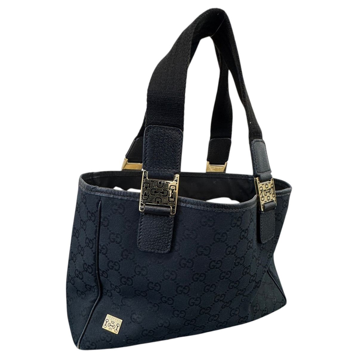 Women's GG Supreme Handbag Black - Photo 4