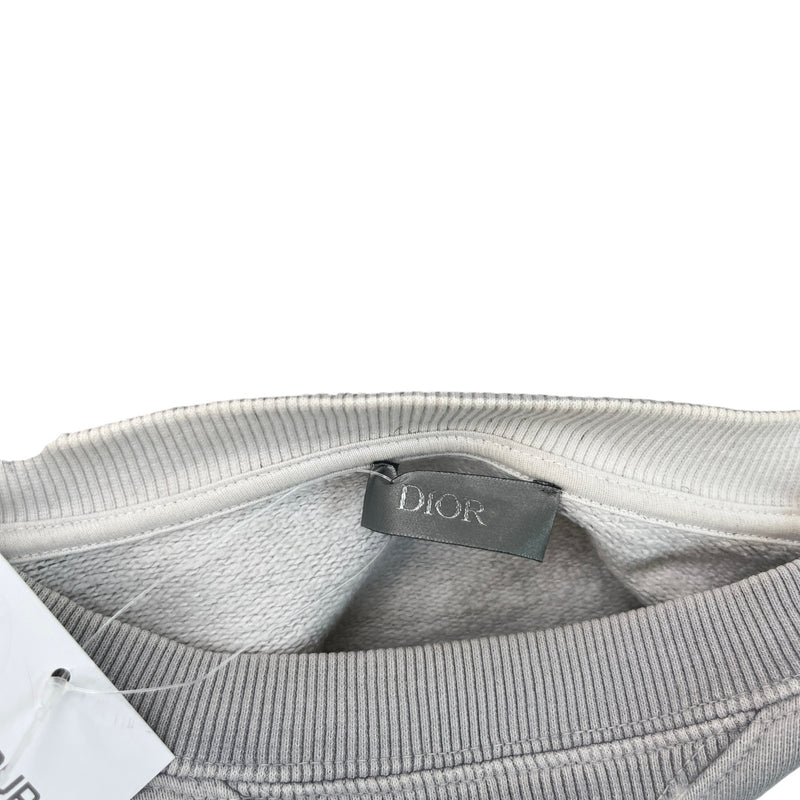 Men's X Daniel Arsham Eroded Logo Sweatshirt Grey Size M