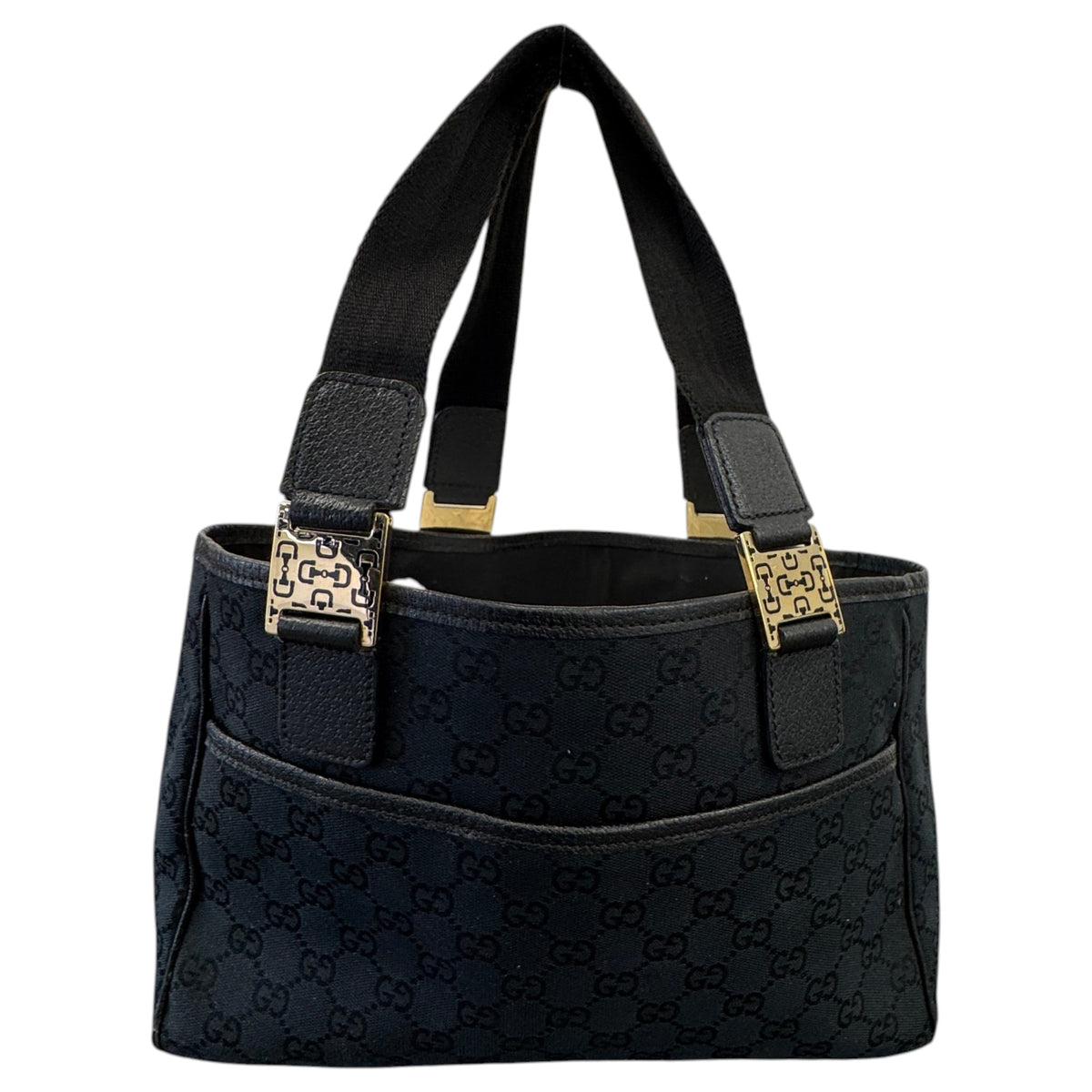 Women's GG Supreme Handbag Black - Photo 3