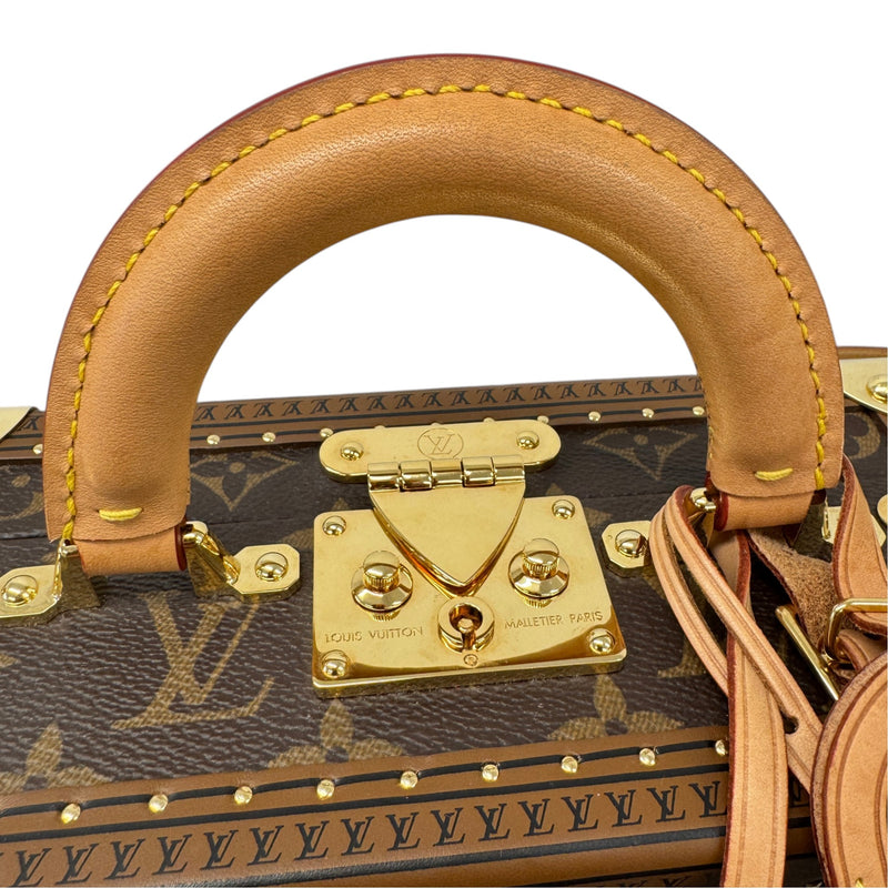 Women's Monogram Petite Valise Handbag Brown