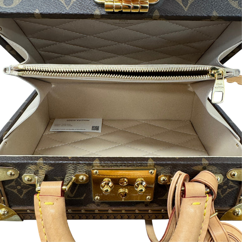 Women's Monogram Petite Valise Handbag Brown