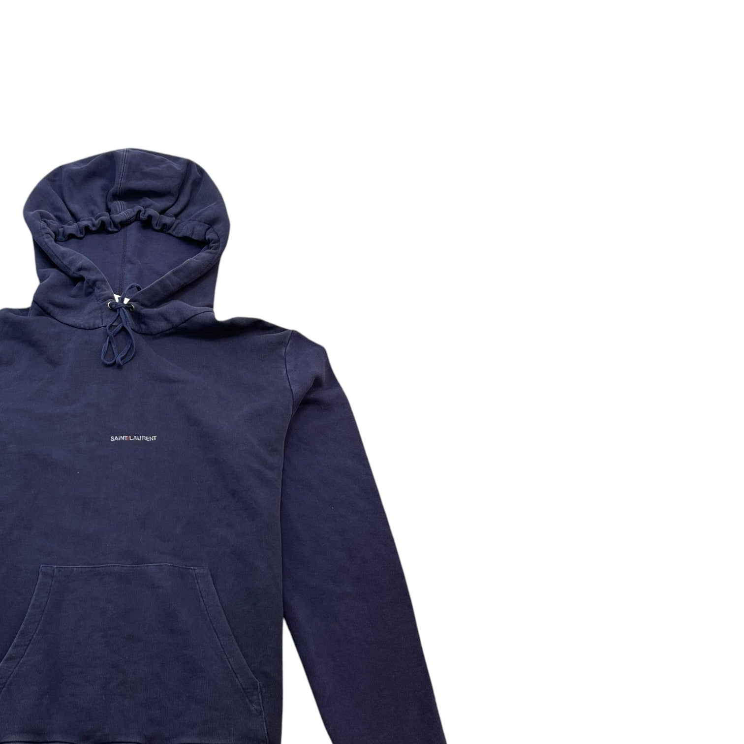 Men's Logo Print Hoodie Blue Size L - Photo 3