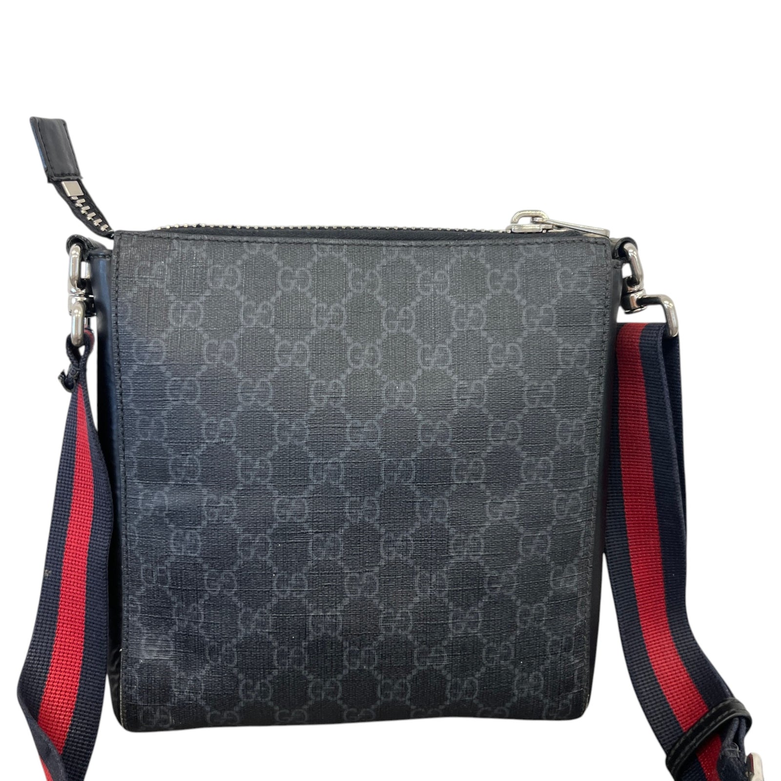 Men's Gg Supreme Messenger Bag Black - Photo 3