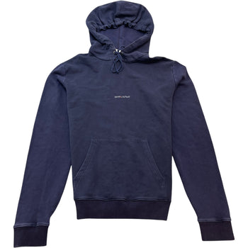 Men's Logo Print Hoodie Blue Size L