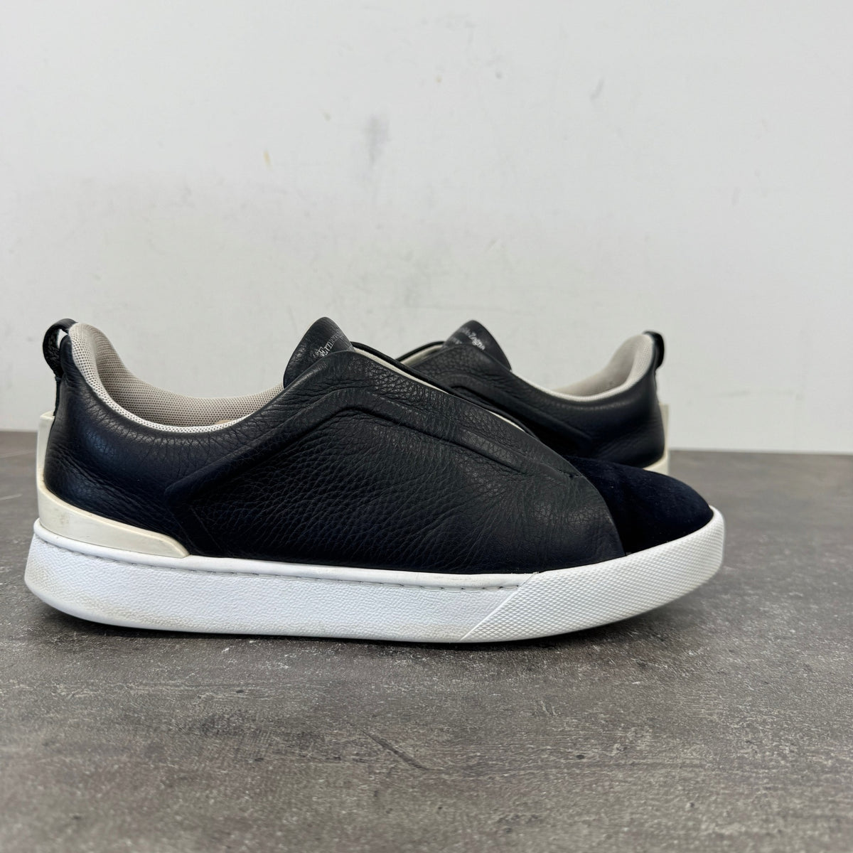 Men's Triple Stitch Low Trainers Navy Size UK 10 / EU 44 - Photo 11
