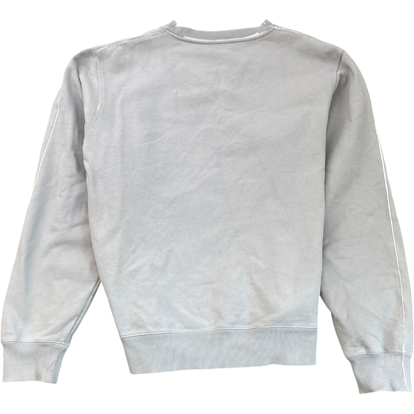 Men's X Daniel Arsham Eroded Logo Sweatshirt Grey Size M - Photo 2