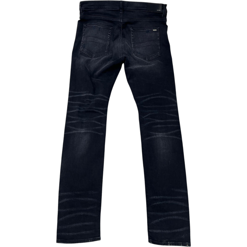 Men's Appliqué Logo Jeans Black Size XL / W36