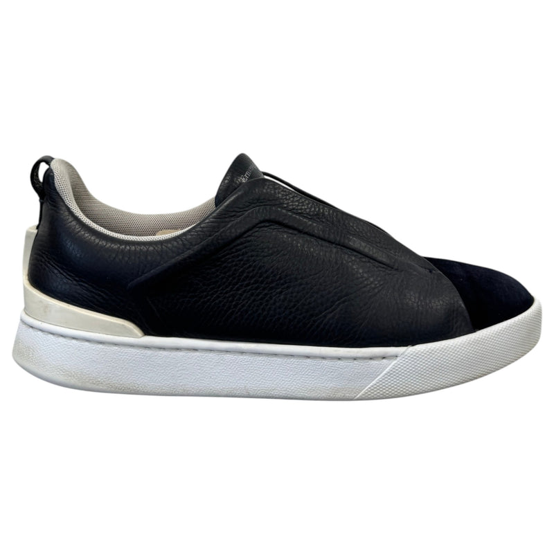 Men's Triple Stitch Low Trainers Navy Size UK 10 / EU 44