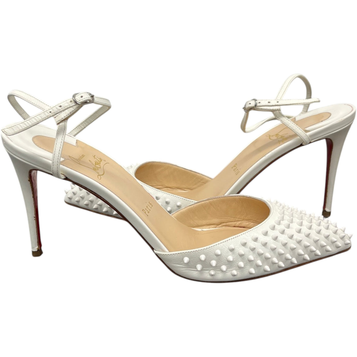 Women's Baila Spike Heels Cream Size UK 6.5 / EU 39.5 - Photo 3