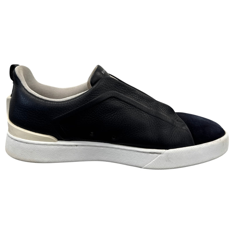 Men's Triple Stitch Low Trainers Navy Size UK 10 / EU 44