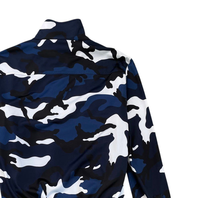 Men's camouflage Track Jacket Blue Size M