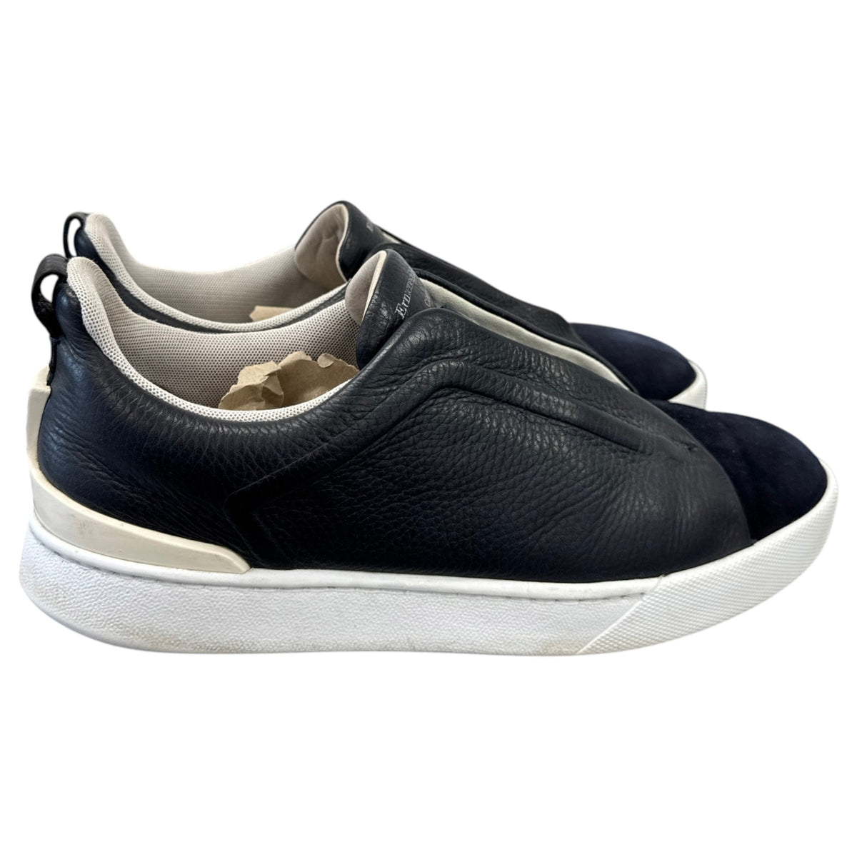 Men's Triple Stitch Low Trainers Navy Size UK 10 / EU 44 - Photo 7