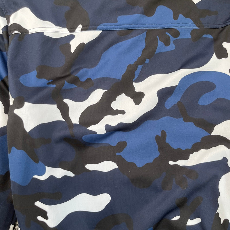 Men's camouflage Track Jacket Blue Size M