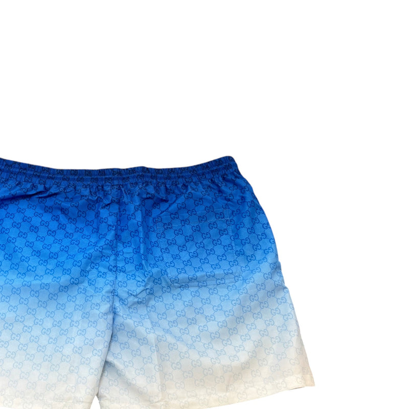 Men's Gg Supreme Ombre Swim Shorts Blue Size XXXL
