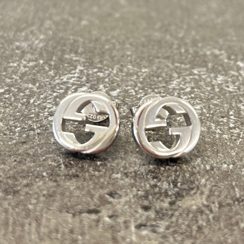 Women's Interlocking G Earrings Silver