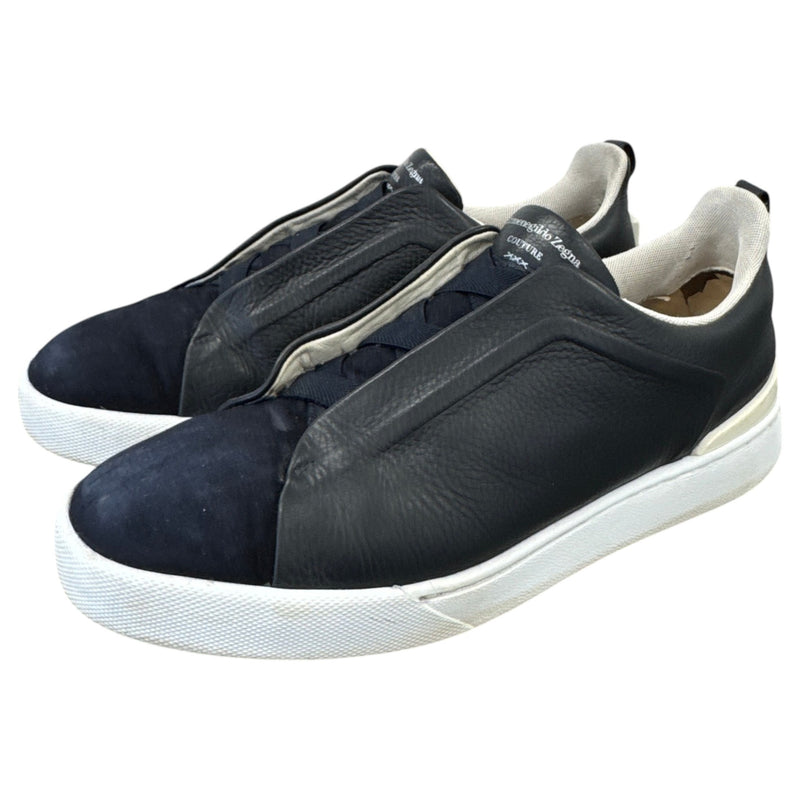 Men's Triple Stitch Low Trainers Navy Size UK 10 / EU 44