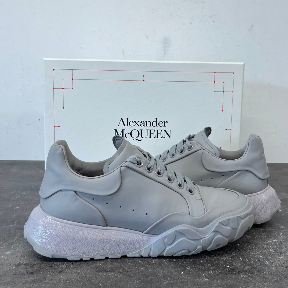 Men's Court Low Trainers Grey Size UK 6 / EU 40 - Photo 12