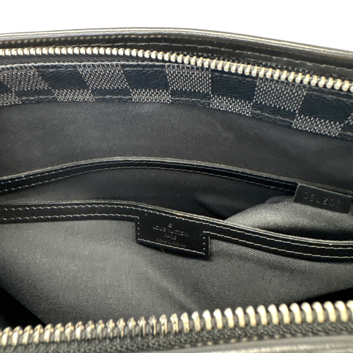 Men's Damier Graphite Tadao Tote Travel Bag Black - Photo 12