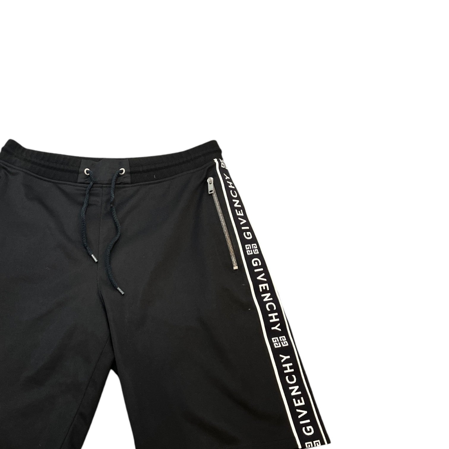 Men's Tape Logo Shorts Black Size M - Photo 3