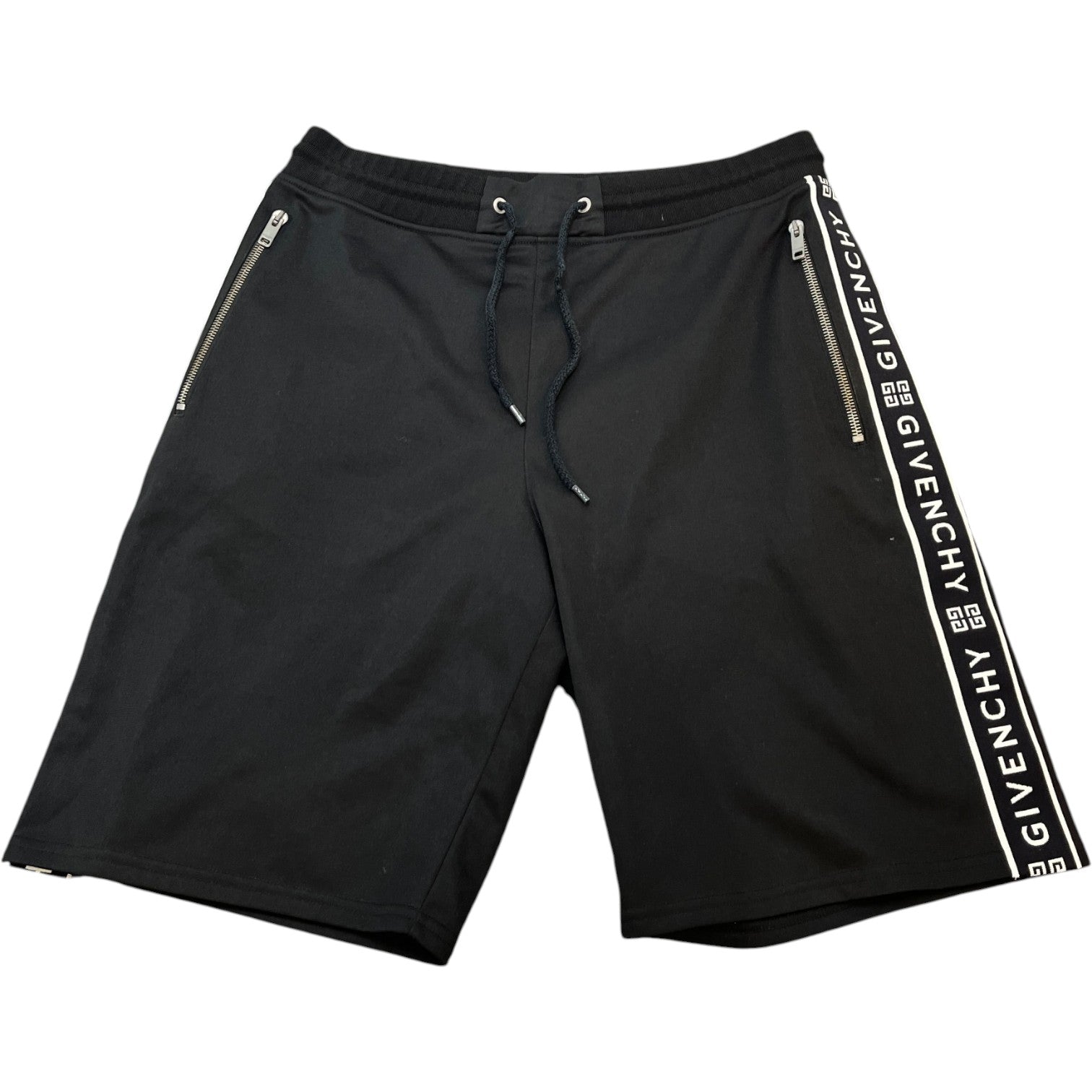 Men's Tape Logo Shorts Black Size M - Photo 1