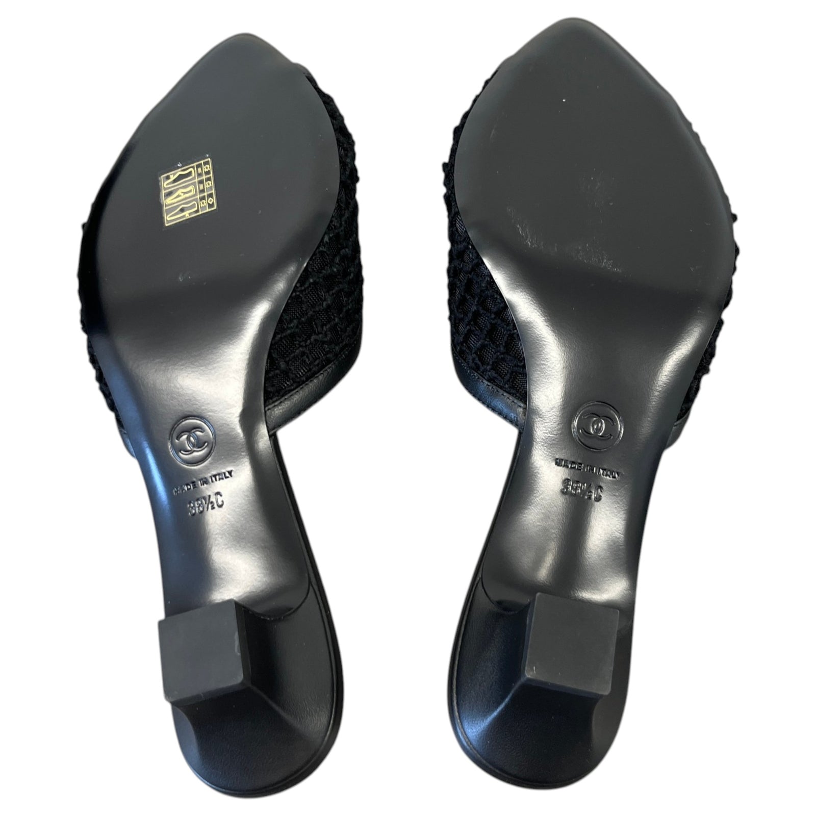 Women's Cc Mesh Heels Black Size EU 38.5 / UK 5.5 - Photo 10