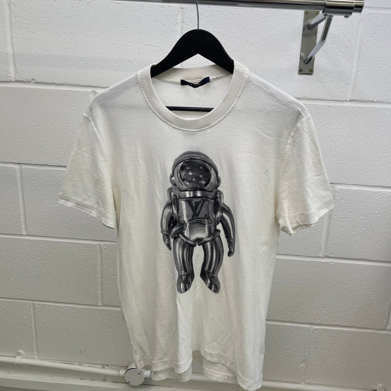 Men's Astronaut T-Shirt White Size M