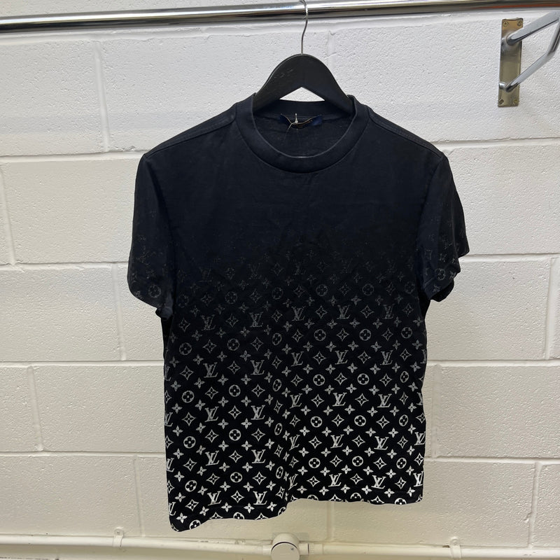 Men's Monogram Gradient T-Shirt Black Size XS