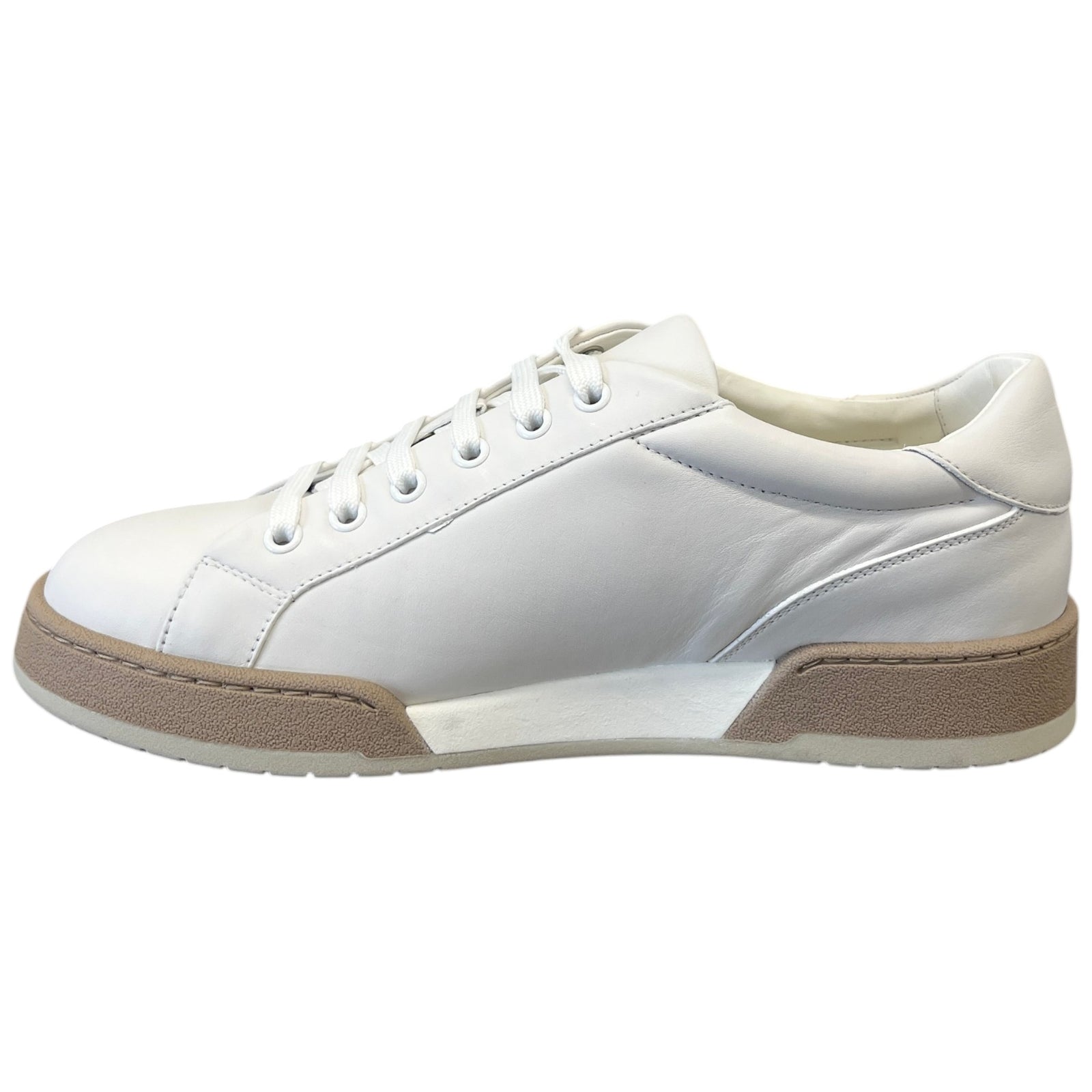 Men's Embossed Logo Low Trainers White Size UK 7 / EU 41 - Photo 2