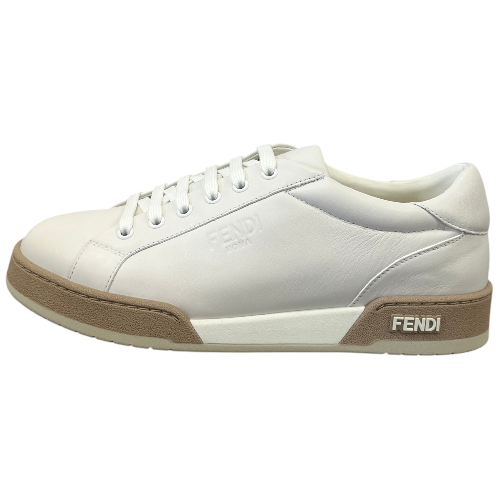 Men's Embossed Logo Low Trainers White Size UK 7 / EU 41 - Photo 5