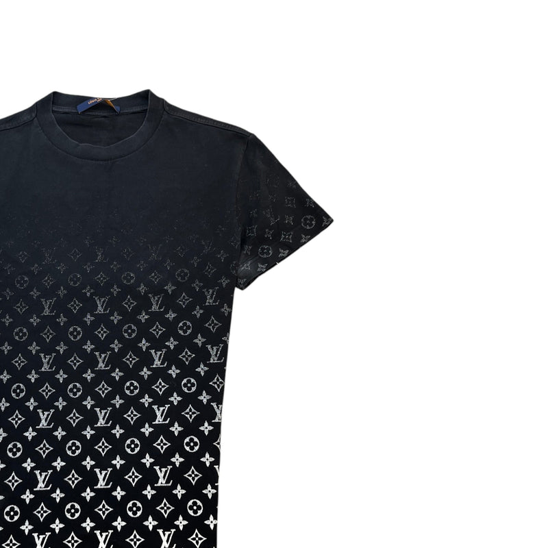 Men's Monogram Gradient T-Shirt Black Size XS