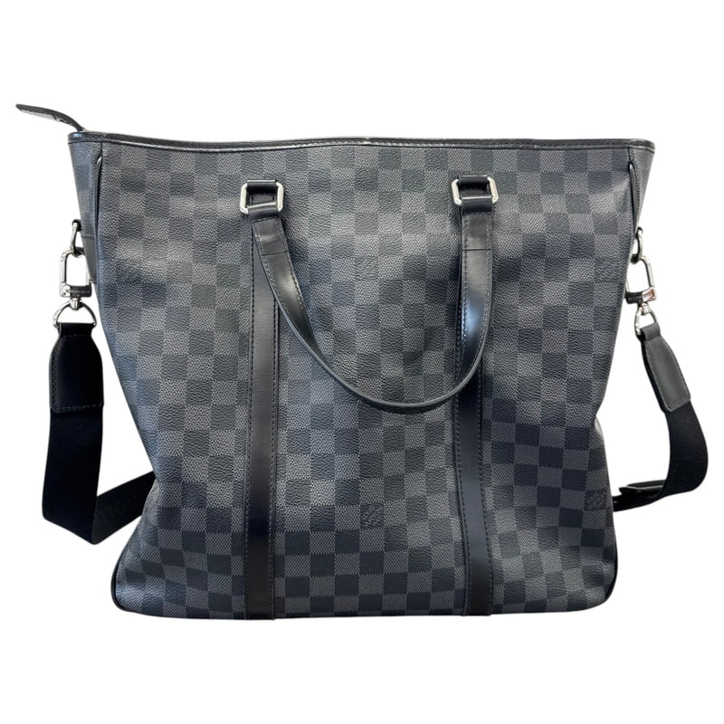 Men's Damier Graphite Tadao Tote Travel Bag Black