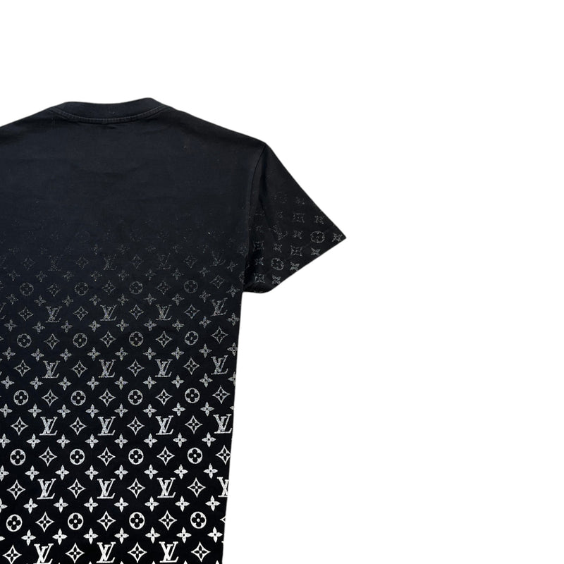 Men's Monogram Gradient T-Shirt Black Size XS