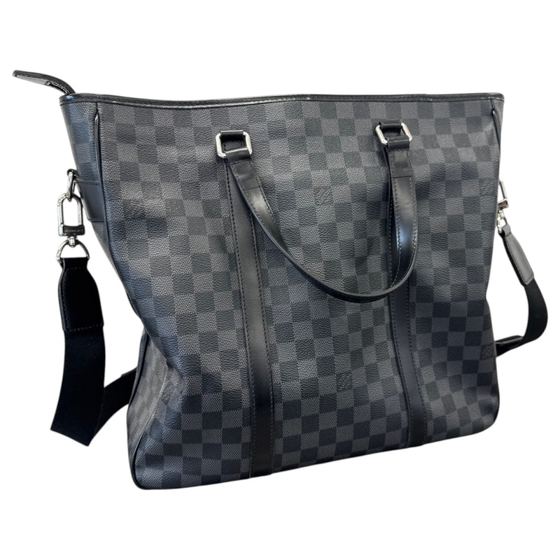 Men's Damier Graphite Tadao Tote Travel Bag Black