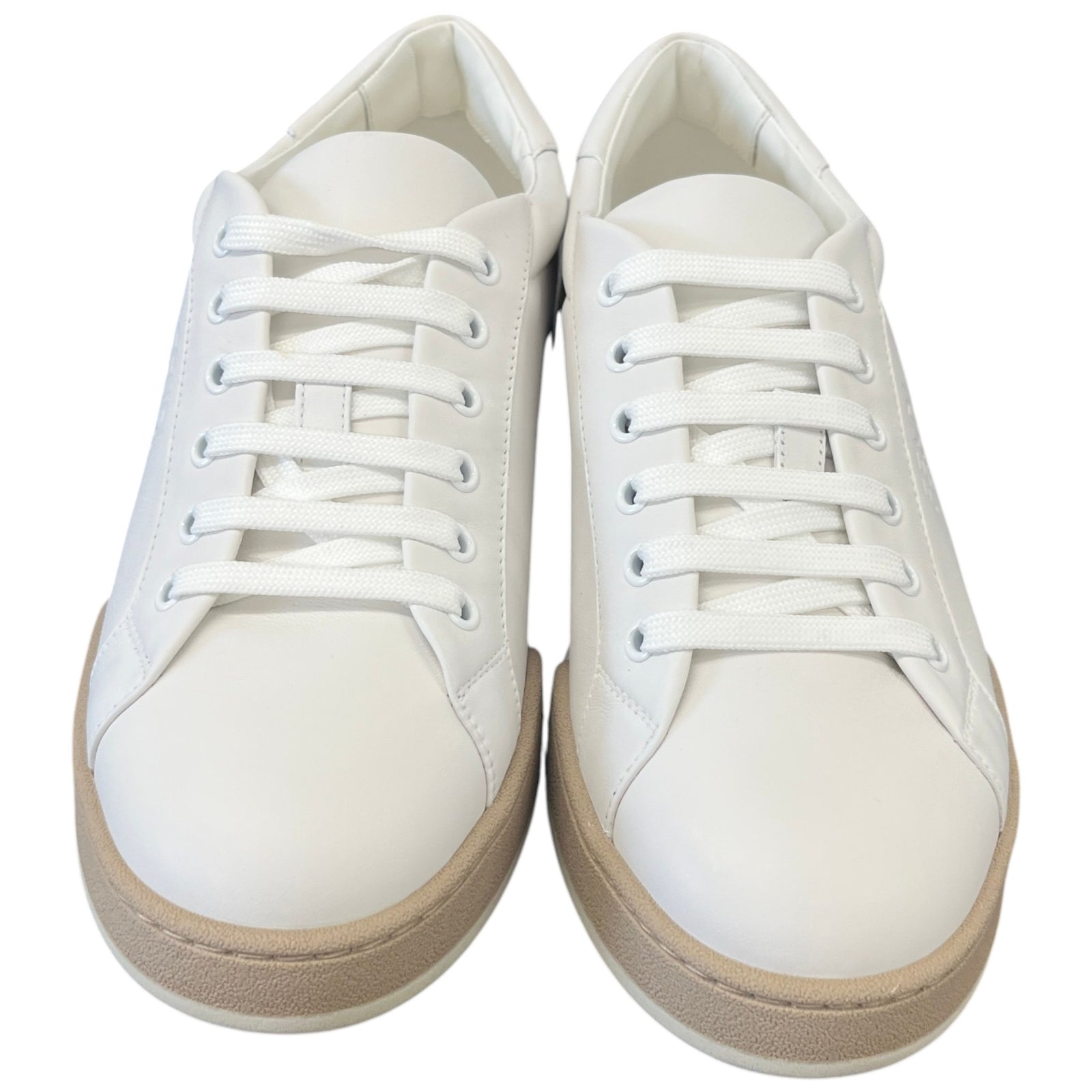 Men's Embossed Logo Low Trainers White Size UK 7 / EU 41 - Photo 6