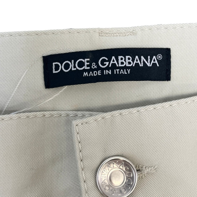 Men's Dg Logo Trousers Beige Size IT 48 / UK 32