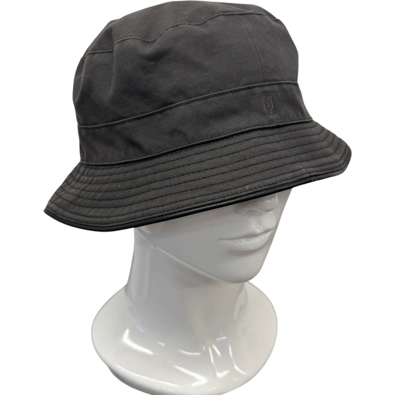 Men's Embroidered Bucket Hat Charcoal Size L