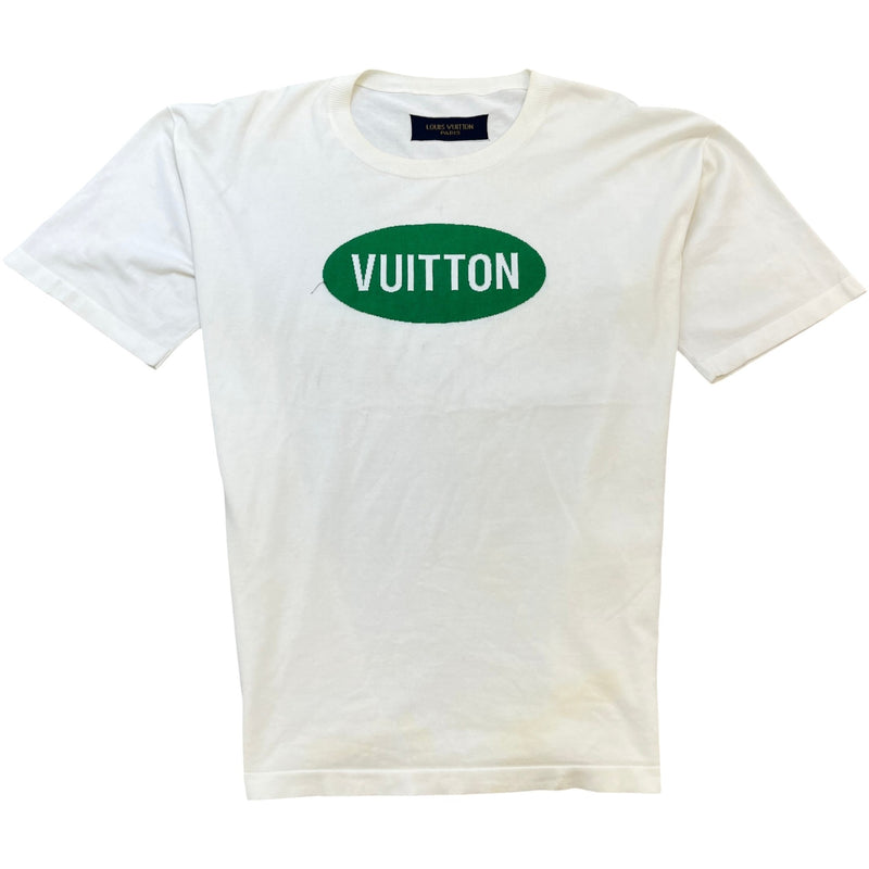 Men's Logo Print T-Shirt Cream Size XL