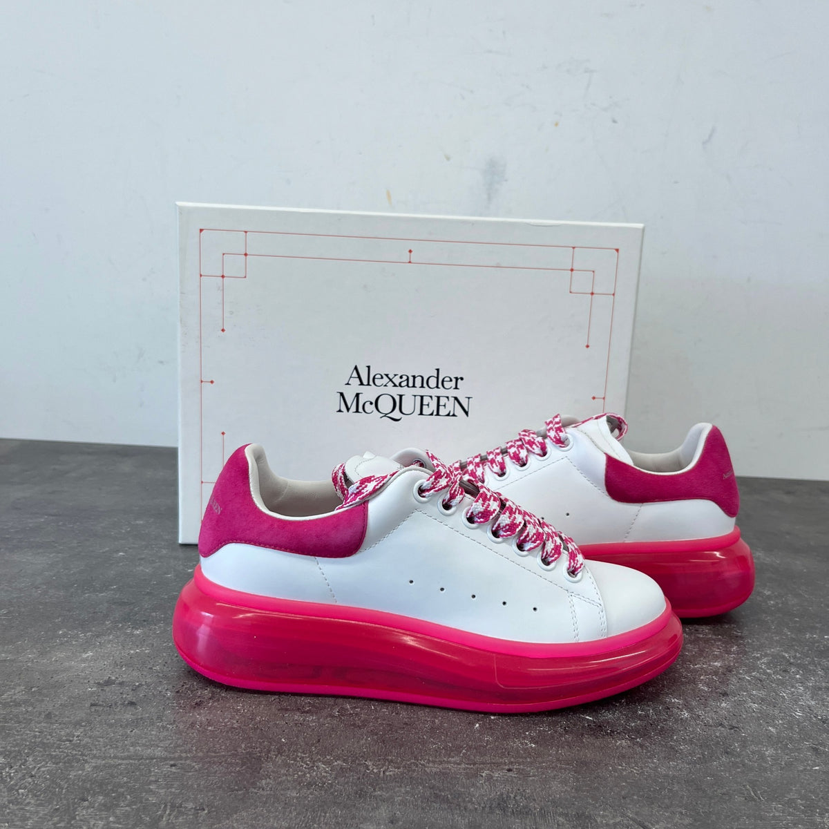 Women's Oversized Low Trainers Pink Size UK 4.5 / EU 37.5 - Photo 13