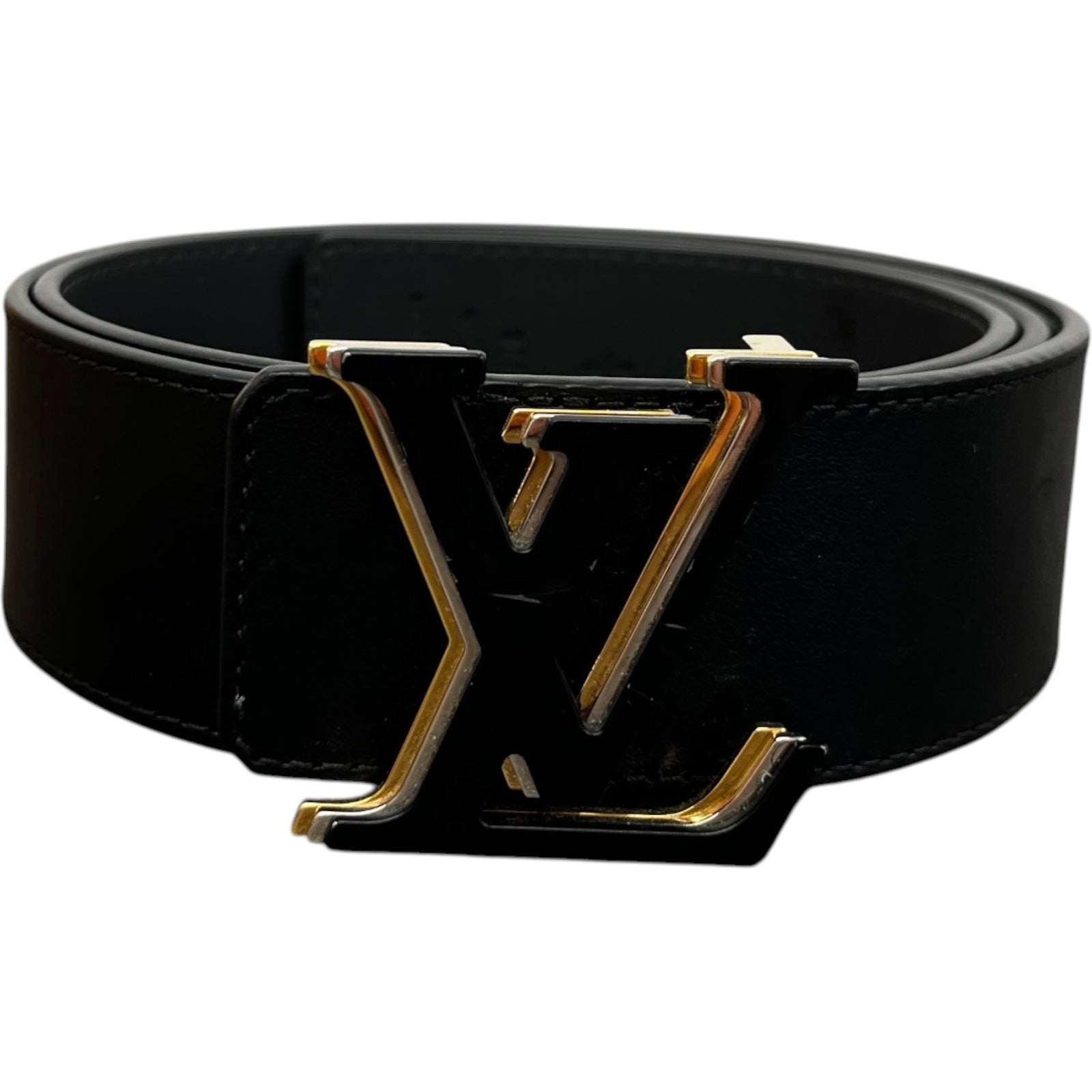 Men's Lv Optic 40Mm Reversible Belt Black Size Waist 34" - Photo 1