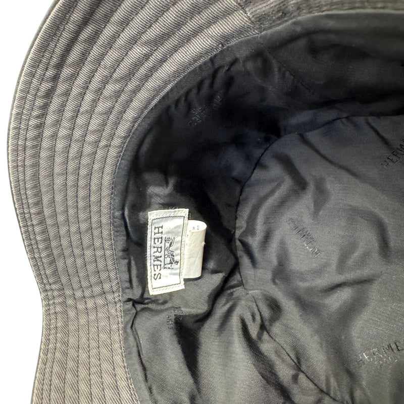 Men's Embroidered Bucket Hat Charcoal Size L