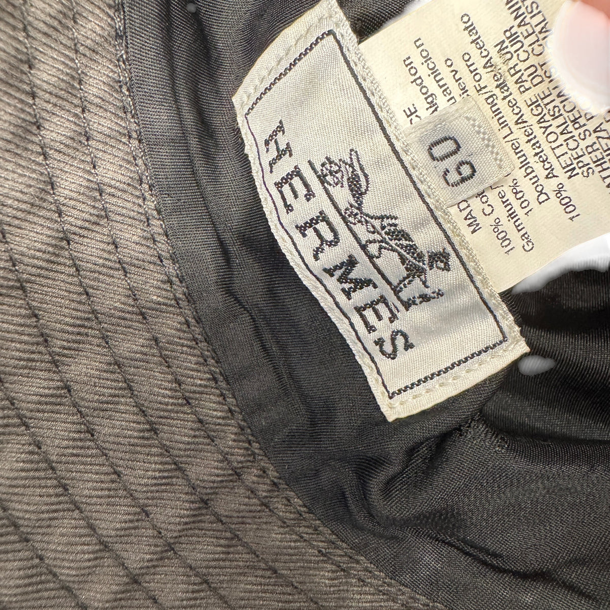 Men's Embroidered Bucket Hat Charcoal Size L - Photo 6