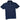 Men's Damier Embroidered Logo Polo Shirt Navy Size M