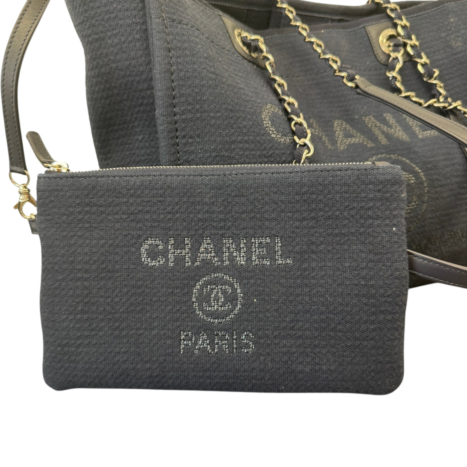 Women's Medium Deauville Tote Handbag Navy - Photo 6