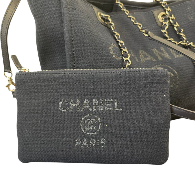 Women's Medium Deauville Tote Handbag Navy
